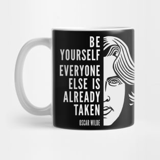 Oscar Wilde Inspirational Quote: Be Yourself Mug